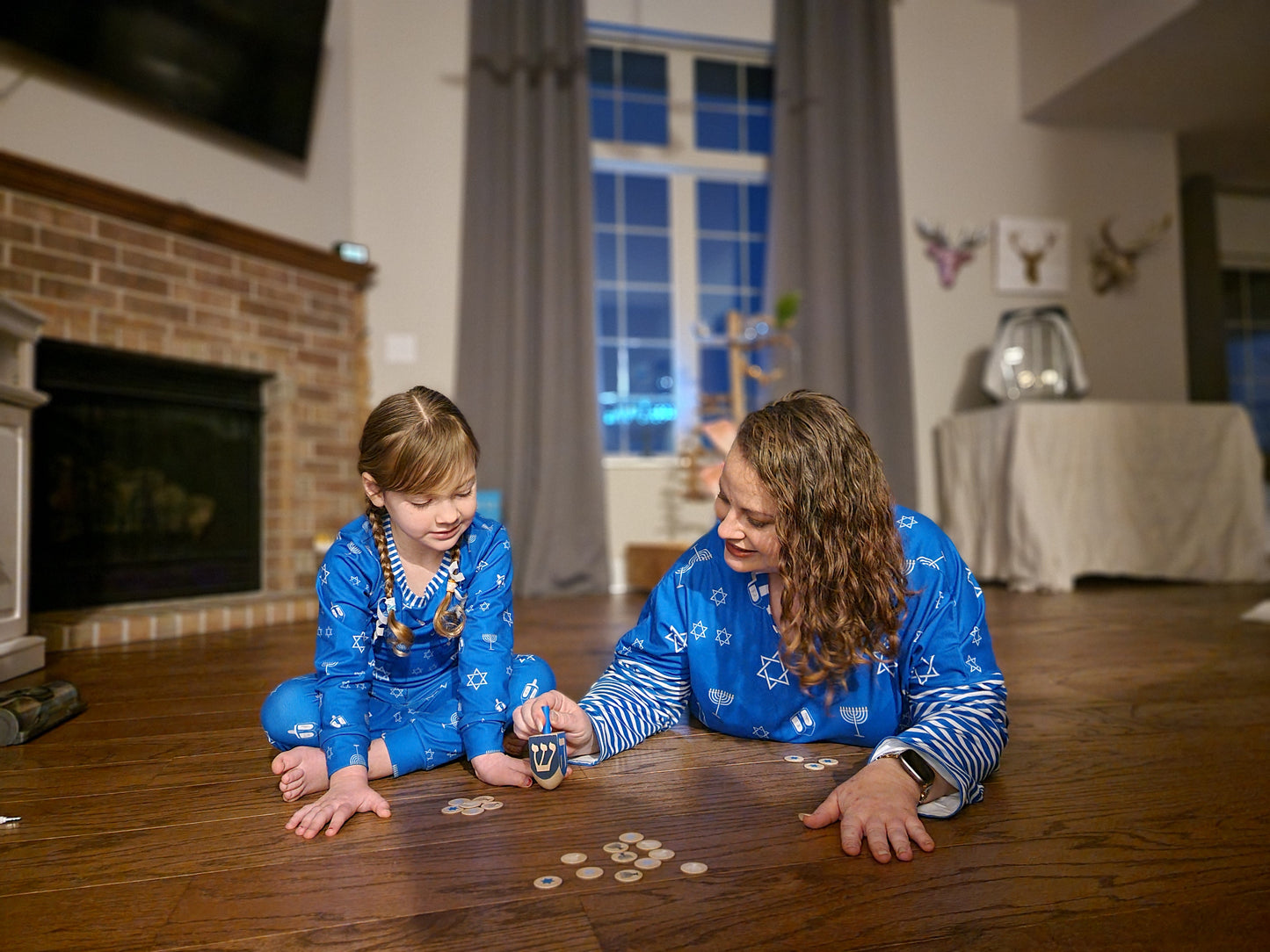 Lady's Pocket Style HANUKKAH Family-Matching PJs