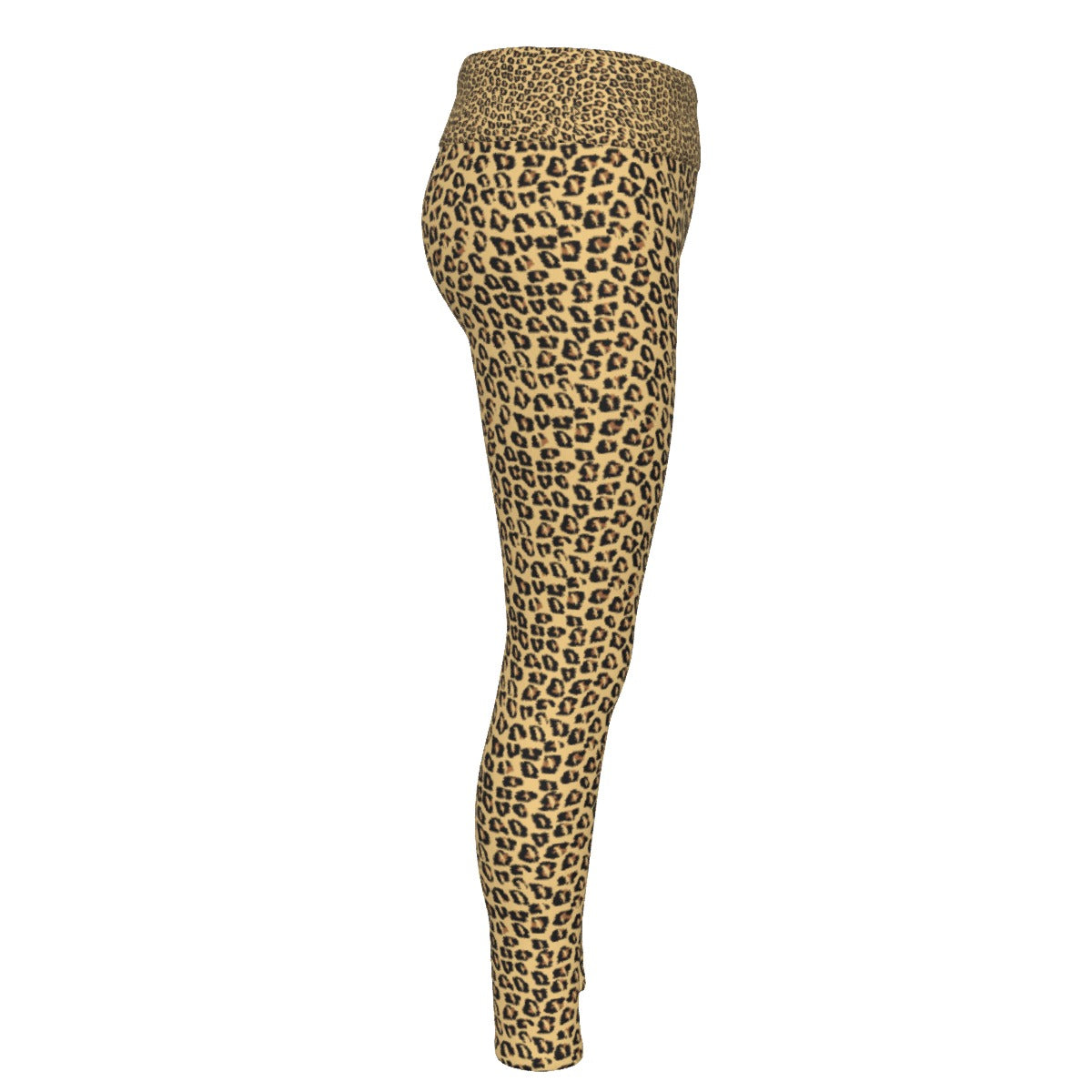 Lady's Parrot-Inspired Leopard Print Leggings