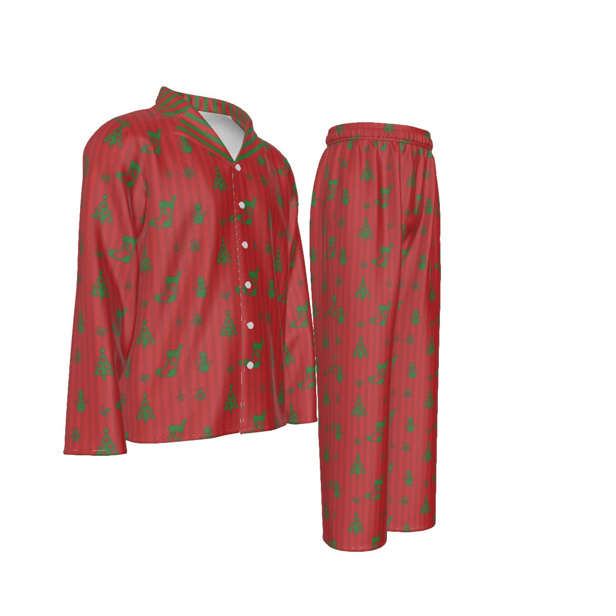 Men's Lapel Style CHRISTMAS Family-Matching PJs