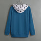 Lady's Dalmatian Teal Hoodie