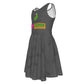 Girl's I Love Kiwi Skateboarding Parrot Twirl Dress