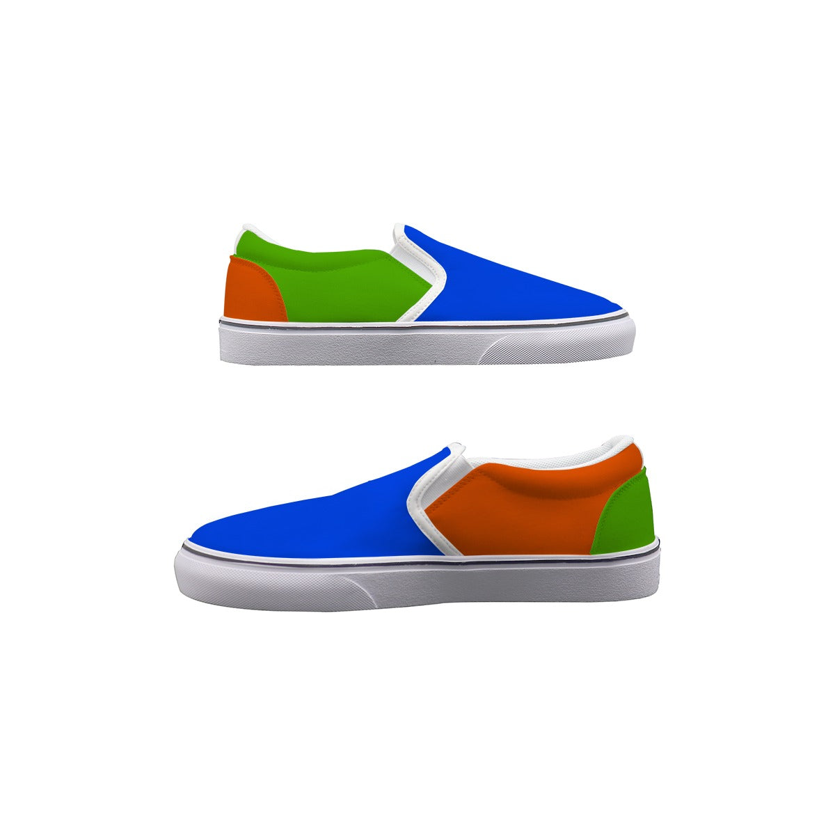 Lady's Fun Blue, Orange, and Green Signature Colors Shoes