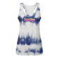 Lady's Navy Tie Die Tank