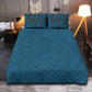 Dalmatian Face Teal Quilt Bedding Set