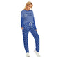 Lady's Pocket Style Blue Plaid HANUKKAH - I love you a latke Family-Matching PJs