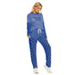 Lady's Cozy Style Blue Plaid HANUKKAH - I love you a latke Family-Matching PJs