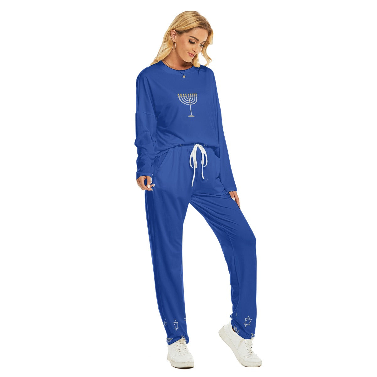 Lady's Pocket Style HANUKKAH - Menorah Family-Matching PJs