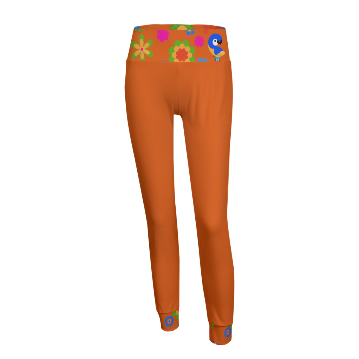 Lady's Flower Pop Orange Leggings