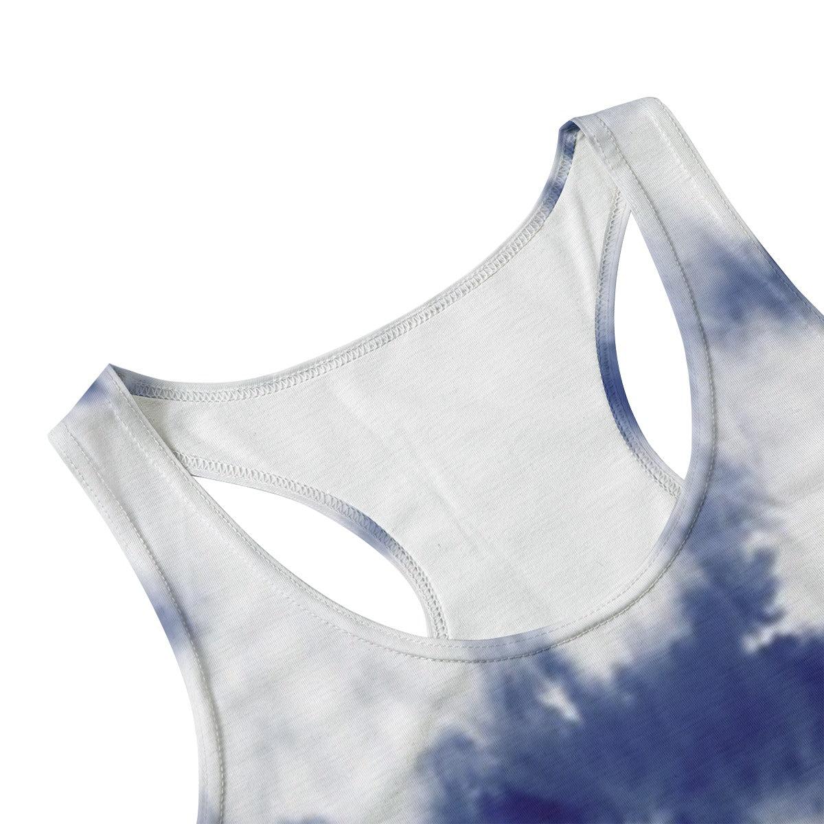 Lady's Navy Tie Die Tank (no graphic)