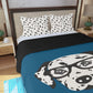 Dalmatian Teal Duvet Bedding Set