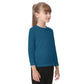 Kid's Dalmatian Face Teal Long Sleeve Shirt