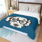 Dalmatian Teal Duvet Bedding Set