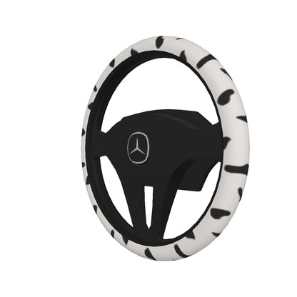 Dalmatian Print Steering Wheel Cover