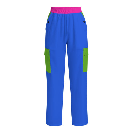 Lady's Bright Blue Signature Colors Cargo Pants