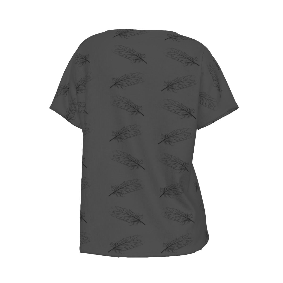 Lady's Grey Feather Swing Shirt (no graphic)