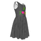 Girl's I Love Kiwi Skateboarding Parrot Twirl Dress