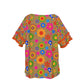 Lady's Flower Pop Casual Tunic