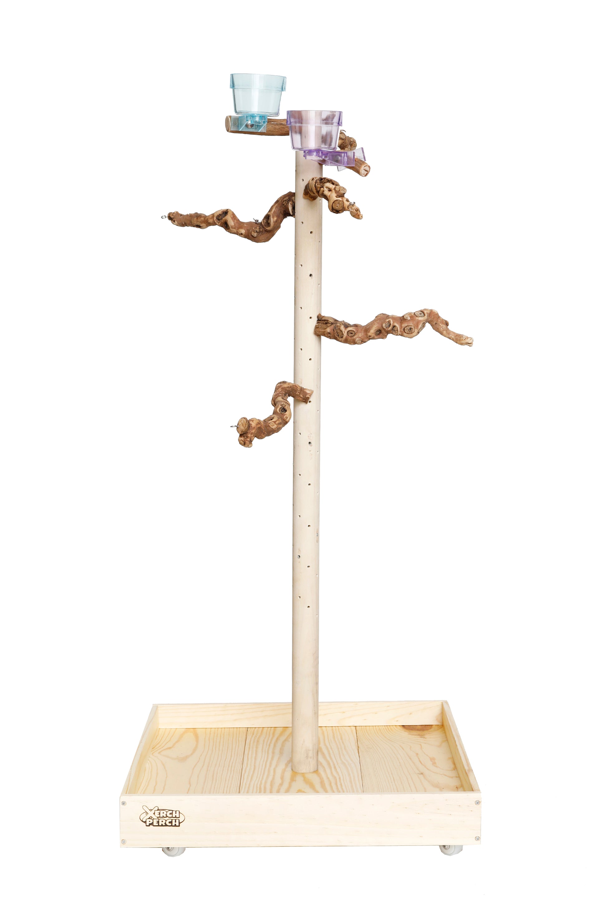 Natural DragonWood Parrot Stand Perch - Extra Tall – The Parrot Mom, LLC