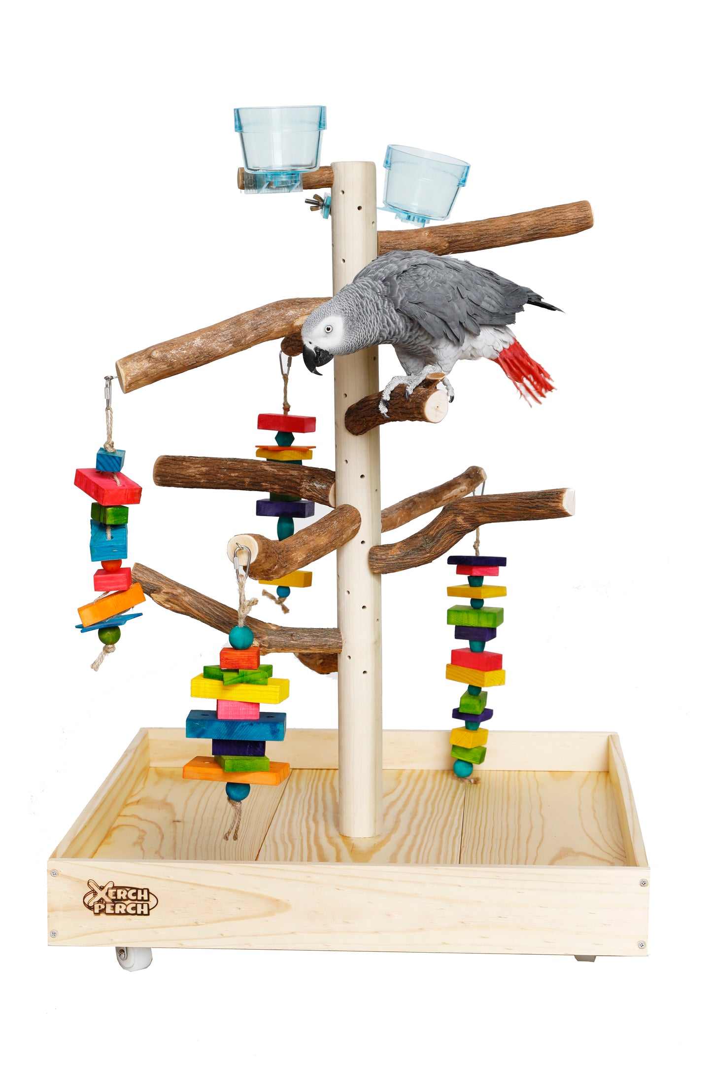 Natural Wood Parrot Stand Perch, Xerch Perch, The Parrot Mom, Bird Tree, Parrot Play Stand, Wood Tree Perch, Macaw Perch, Bird Tree Stand, Bird T Stand, Modular Parrot Tree Stand, Bird Playstand, Dragon Wood, Grape Wood