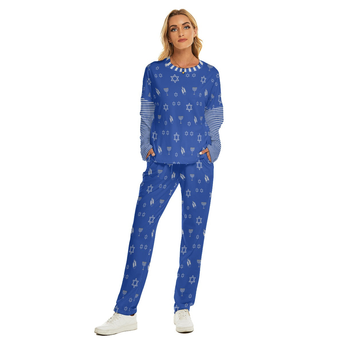 Lady's Pocket Style HANUKKAH Family-Matching PJs