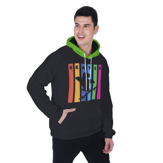 Adult's SKATER Hoodie with Skateboarding Parrot