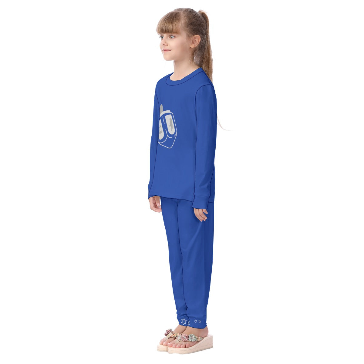 Kid's Cozy Style HANUKKAH - Dreidel Family-Matching PJs