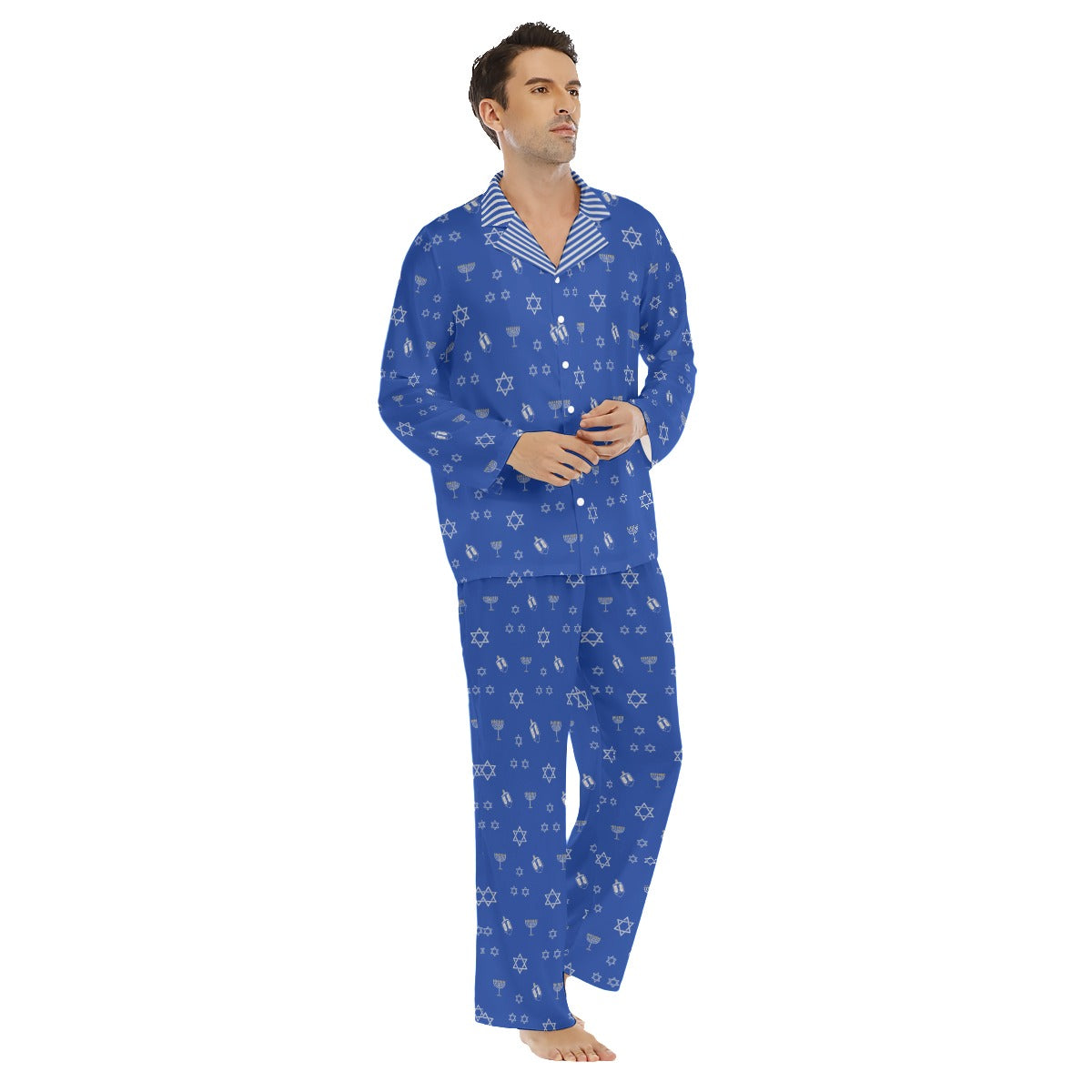 Men's Lapel Style HANUKKAH Family-Matching PJs