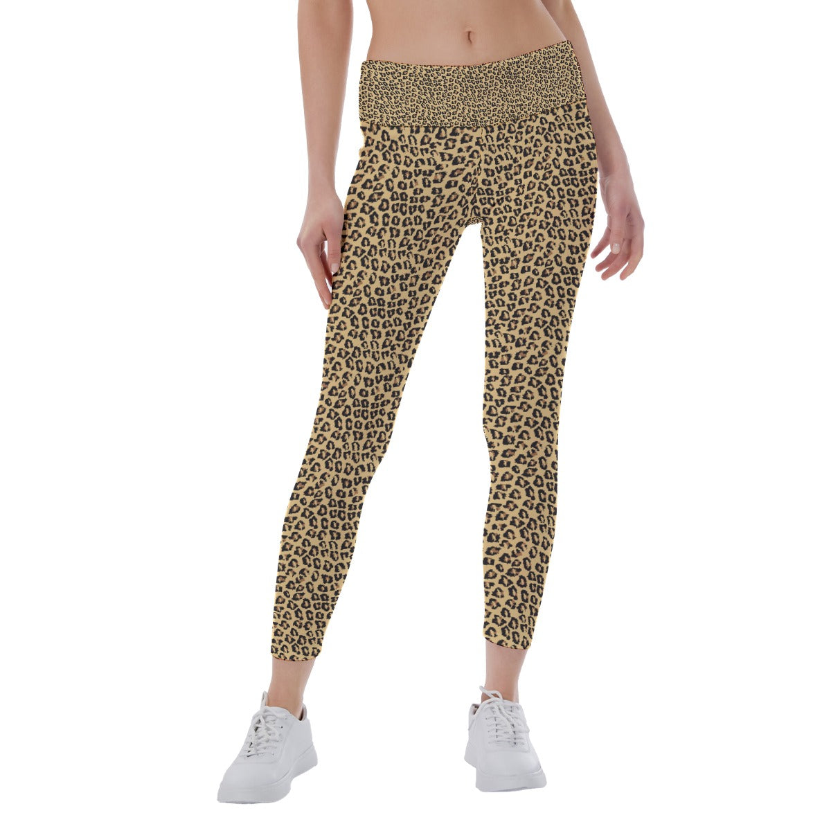 Lady's Parrot-Inspired Leopard Print Leggings