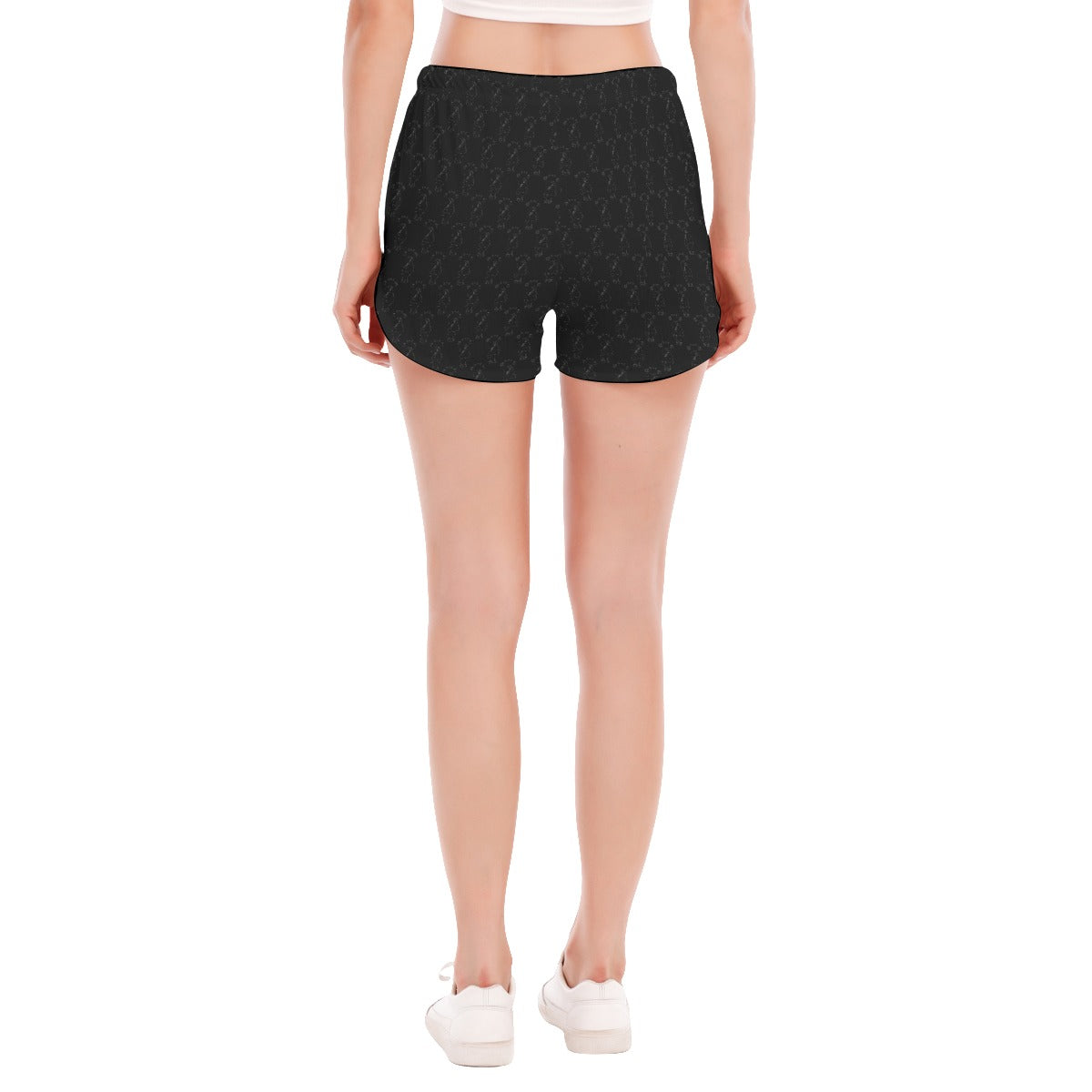 Lady's Hint of Parrot (Pirate Black) Running Shorts