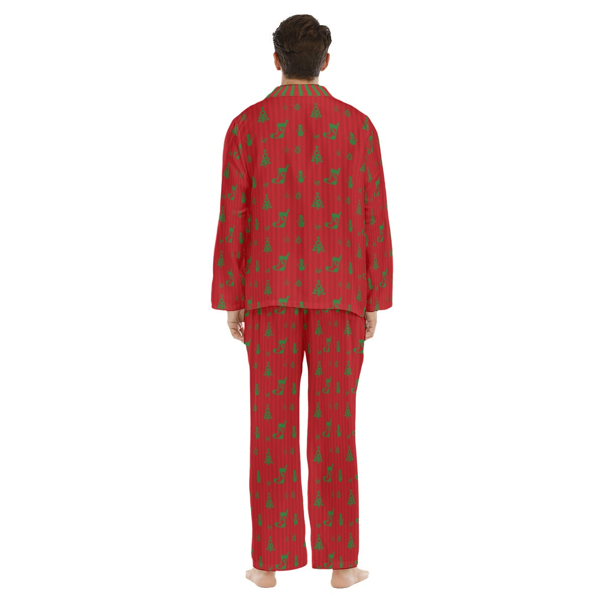 Men's Lapel Style CHRISTMAS Family-Matching PJs