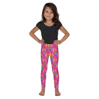 Girl's Parrots on Pink Leggings